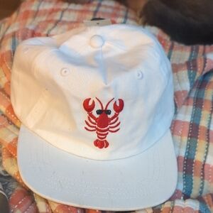 Lobster White Women's Cap Adjustable Hat New NWT